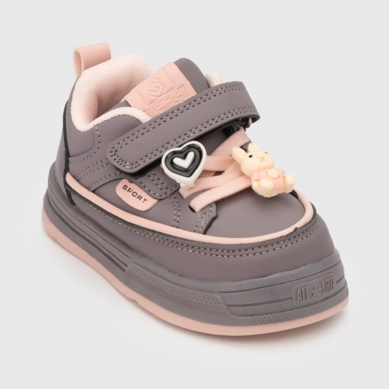 Кроссовки для девочки Мышонок A69-1P Сиреневый фото 4 — интернет-магазин Tapok