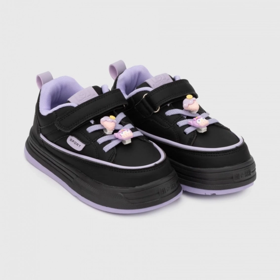 Кроссовки для девочки Мышонок A69-2M Черный фото 1 — интернет-магазин Tapok