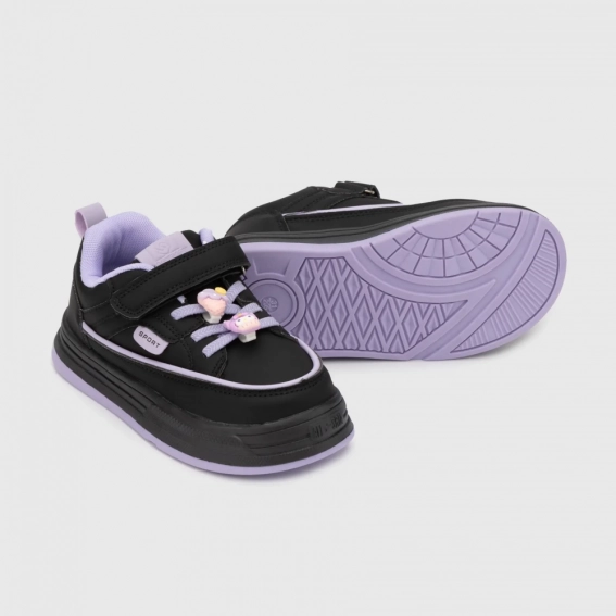 Кросівки для дівчинки Мишеня A69-2M Чорний фото 3 — інтернет-магазин Tapok