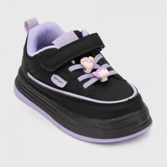 Кросівки для дівчинки Мишеня A69-2M Чорний фото 4 — інтернет-магазин Tapok