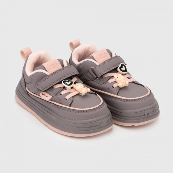 Кросівки для дівчинки Мишеня A69-2P Бузковий фото 1 — інтернет-магазин Tapok