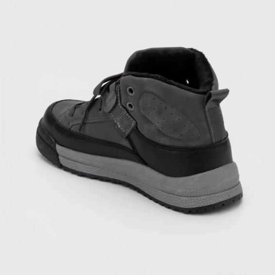 Кроссовки для мальчика утепленные BBessky B3026-1C Серый фото 4 — интернет-магазин Tapok