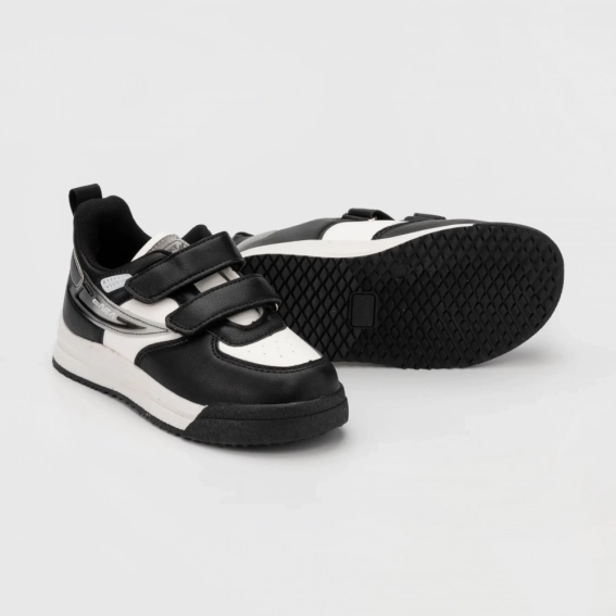 Кросівки для хлопчика BBessky B1911-4C Чорно-білий фото 2 — інтернет-магазин Tapok