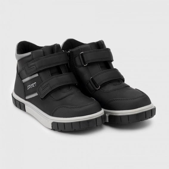 Ботинки для мальчика ЛУЧ Q2233-2 Черный фото 1 — интернет-магазин Tapok