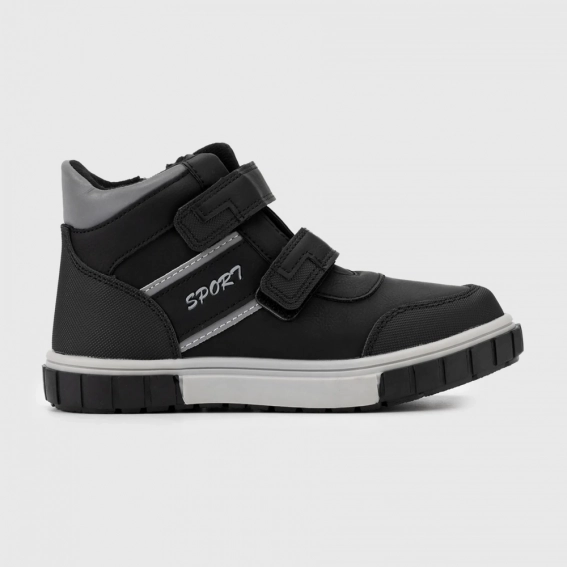 Ботинки для мальчика ЛУЧ Q2233-2 Черный фото 3 — интернет-магазин Tapok