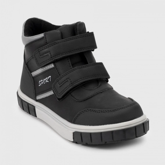 Ботинки для мальчика ЛУЧ Q2233-2 Черный фото 6 — интернет-магазин Tapok