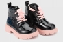 Ботинки для девочки Bessky B2666-5A Черно-розовый Фото 1
