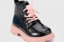 Ботинки для девочки Bessky B2666-5A Черно-розовый Фото 6