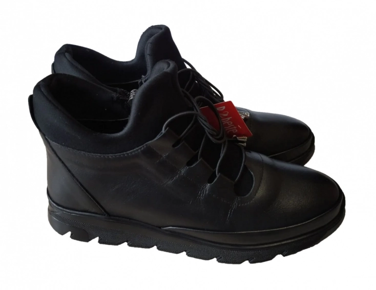 Ортопедичні черевики жіночі Pabeste ES53 Чорні фото 2 — інтернет-магазин Tapok