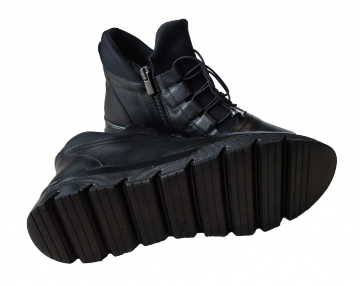 Ортопедичні черевики жіночі Pabeste ES53 Чорні фото 4 — інтернет-магазин Tapok