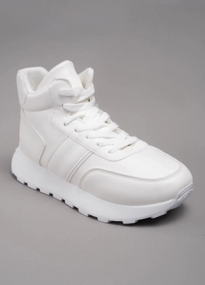 Кросівки високі зимові 341672 Fashion Білий фото 1 — інтернет-магазин Tapok