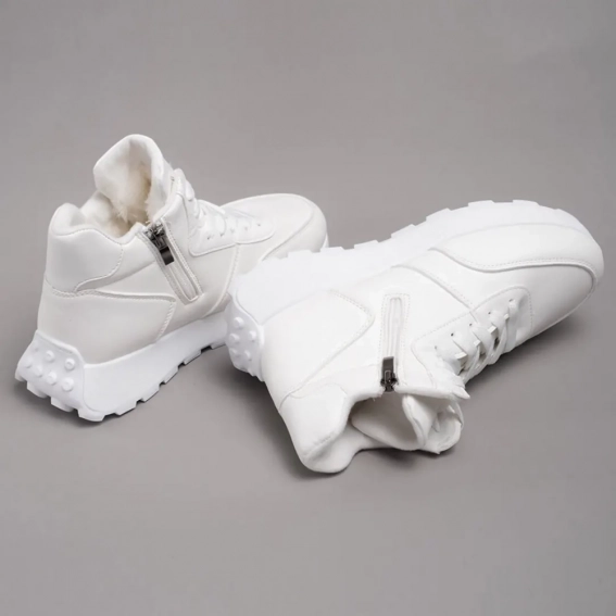 Кросівки високі зимові 341672 Fashion Білий фото 5 — інтернет-магазин Tapok