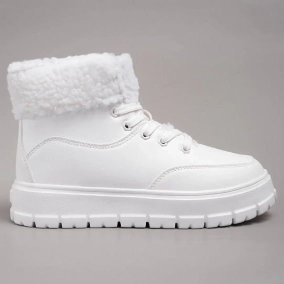 Кеды зимние высокие 341753  Fashion Белый фото 2 — интернет-магазин Tapok