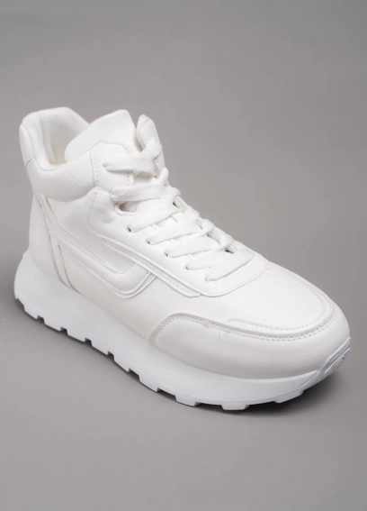 Кросівки високі зимові 341666 Fashion Білий фото 1 — інтернет-магазин Tapok
