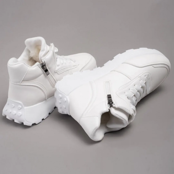 Кросівки високі зимові 341666 Fashion Білий фото 5 — інтернет-магазин Tapok