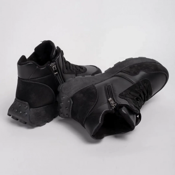 Кросівки високі жіночі 341751 Fashion Чорний фото 5 — інтернет-магазин Tapok