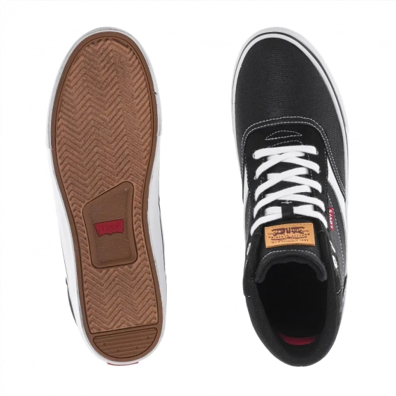 Кросівки чоловічі Levis Lance Mid Canvas Ct Black 519284-06A1 фото 6 — інтернет-магазин Tapok