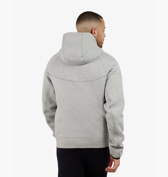 Толстовка Nike Tech Fleece Full-Zip Hoodie Grey FB7921-063 фото 8 — интернет-магазин Tapok