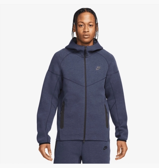 Толстовка чоловіча Nike Tech Fleece Full-Zip Windrunner Hoodie Blue FB7921-473 фото 6 — інтернет-магазин Tapok