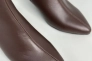 Ботильоны женские кожаные шоколадные демисезонные Фото 13
