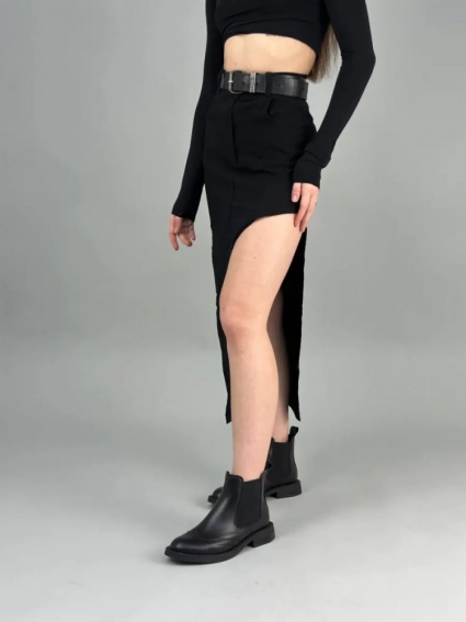 Челси женские кожаные черные демисезонные фото 3 — интернет-магазин Tapok