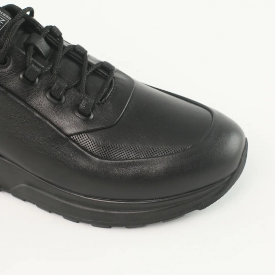 Кроссовки мужские кожаные 588094 Черные фото 5 — интернет-магазин Tapok