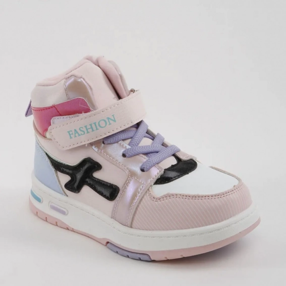 Ботинки детские 338444  Fashion Розовый фото 1 — интернет-магазин Tapok