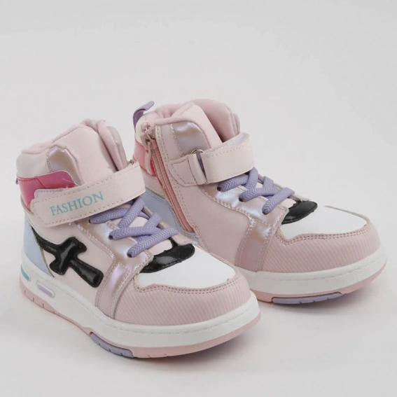 Ботинки детские 338444  Fashion Розовый фото 4 — интернет-магазин Tapok