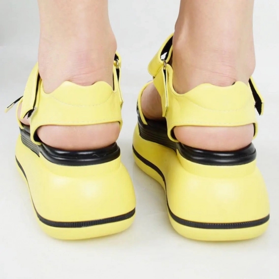 Босоножки женские 336791  Fashion Желтый фото 3 — интернет-магазин Tapok