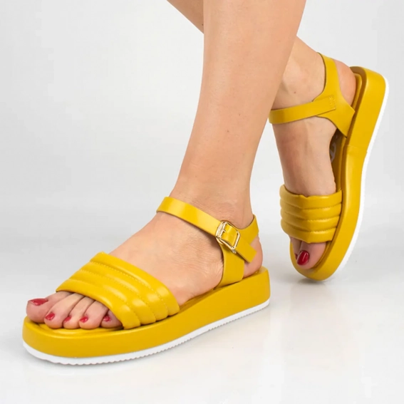 Босоножки женские 336820  Fashion Желтый фото 1 — интернет-магазин Tapok