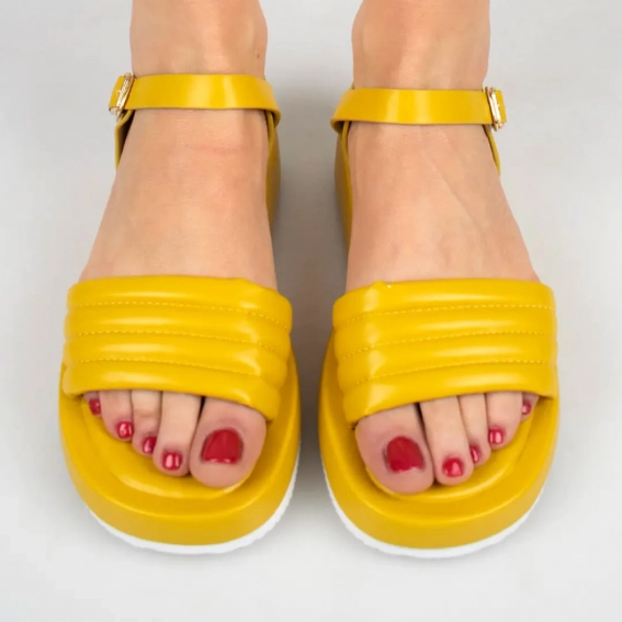 Босоножки женские 336820  Fashion Желтый фото 2 — интернет-магазин Tapok