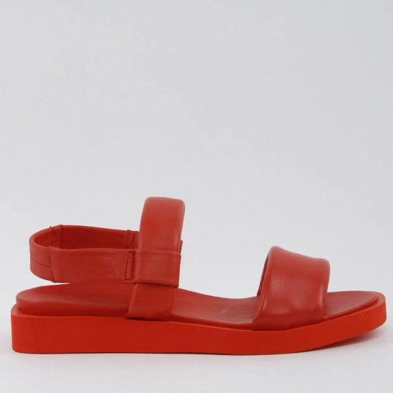 Босоножки женские кожаные 338603  Fashion Красный фото 2 — интернет-магазин Tapok