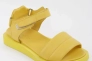 Босоножки женские кожаные 338596  Fashion Желтый Фото 1