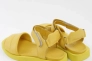 Босоножки женские кожаные 338596  Fashion Желтый Фото 4