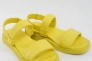 Босоножки женские кожаные 338606  Fashion Желтый Фото 4