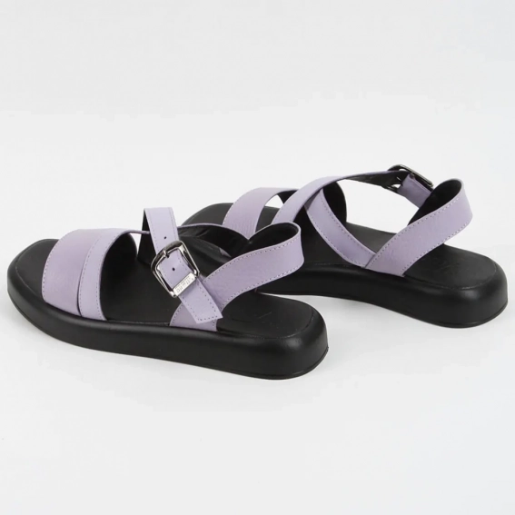 Босоножки женские кожаные 339641  Fashion Фиолетовый фото 5 — интернет-магазин Tapok
