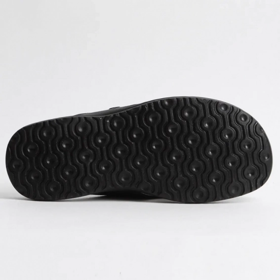 Шлепанцы мужские кожаные 340505  Fashion Черный фото 3 — интернет-магазин Tapok