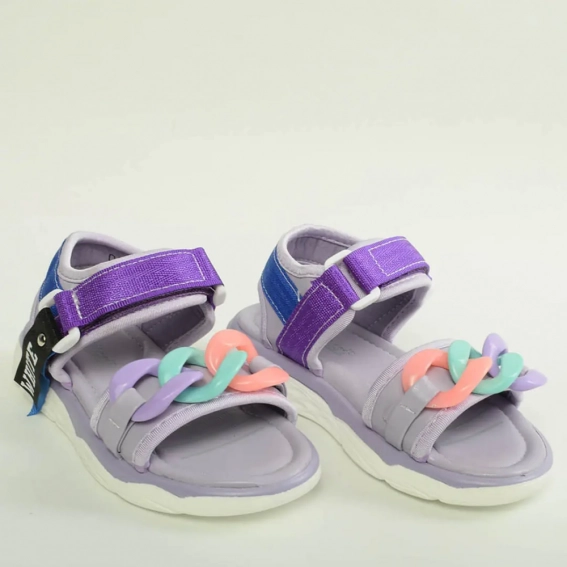 Босоножки детские 338355  Fashion Фиолетовый фото 4 — интернет-магазин Tapok