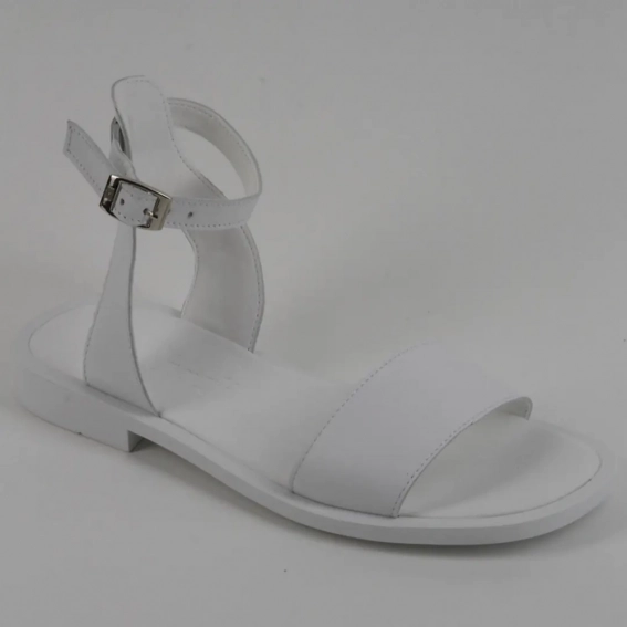 Босоножки женские кожаные 339707  Fashion Белый фото 1 — интернет-магазин Tapok