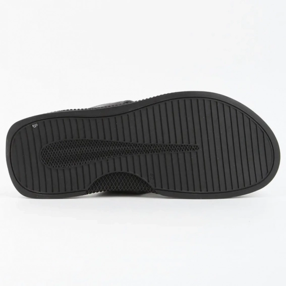 Шлепанцы мужские кожаные 339861  Fashion Серый фото 3 — интернет-магазин Tapok