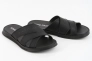 Шлепанцы мужские кожаные 339866  Fashion Черный Фото 4