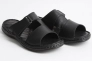 Шлепанцы мужские кожаные 340510  Fashion Черный Фото 4