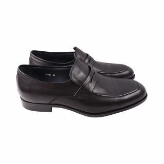 Туфли мужские Brooman черные натуральная кожа 986-23DT
