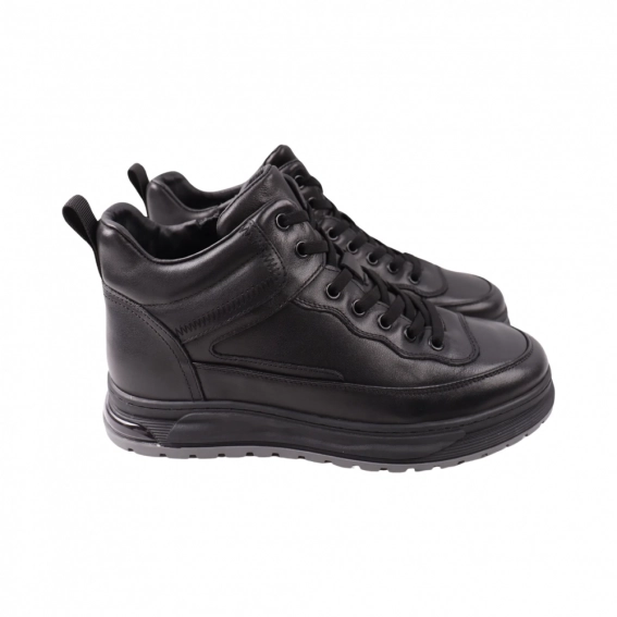 Ботинки мужские Brooman черные натуральная кожа 988-24ZHS фото 1 — интернет-магазин Tapok