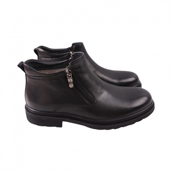 Ботинки мужские Brooman черные натуральная кожа 991-24ZH фото 1 — интернет-магазин Tapok