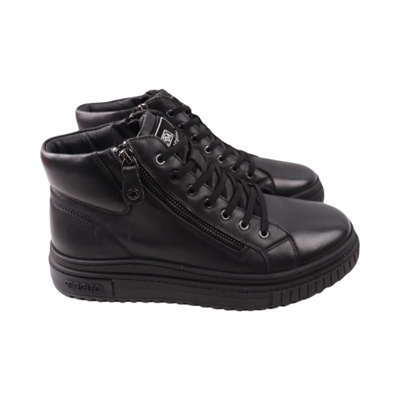 Ботинки мужские Brooman черные натуральная кожа 995-24ZHS фото 1 — интернет-магазин Tapok