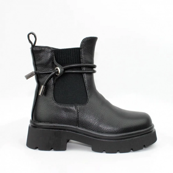 Ботинки зимние кожаные 587145 Черные фото 1 — интернет-магазин Tapok