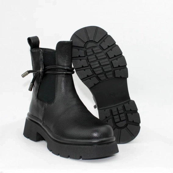 Ботинки зимние кожаные 587145 Черные фото 6 — интернет-магазин Tapok
