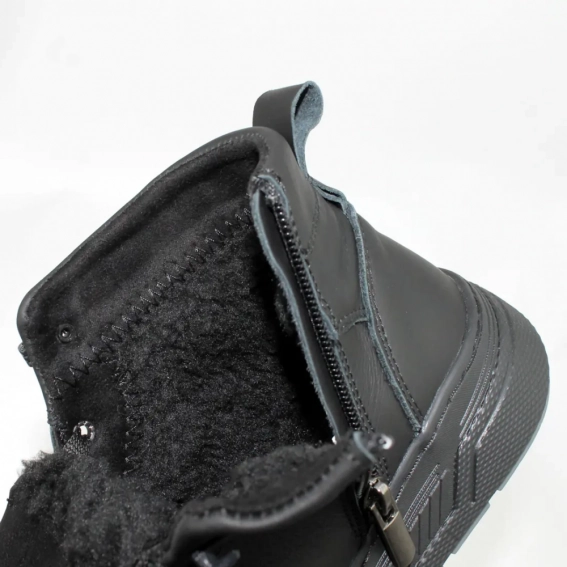 Ботинки зимние кожаные 586948 Черные фото 7 — интернет-магазин Tapok
