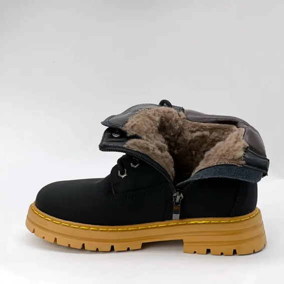 Ботинки зимние детские мех 586925 Черные фото 5 — интернет-магазин Tapok